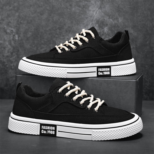 Damen Modische Sneakers mit robuster Gummisohle und atmungsaktivem Canvas-Obermaterial EB