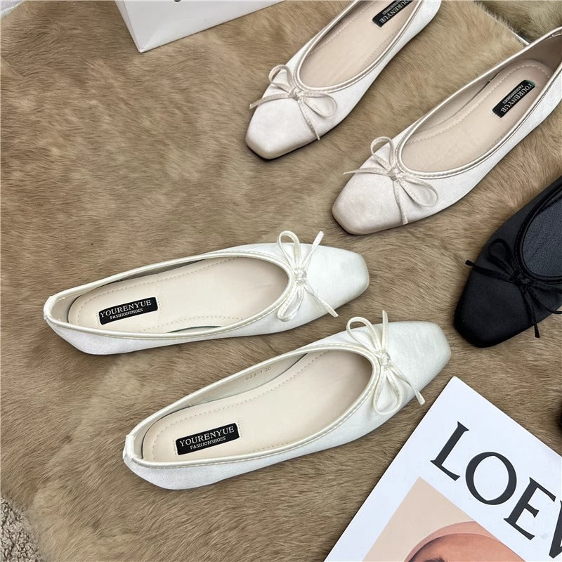 Damen Ballerinas mit elegantem Schleifenakzent EB