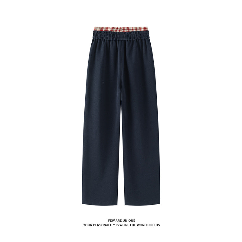 Herren weite Freizeithose aus atmungsaktivem Baumwollmix mit elastischem Bund und seitlichen Taschen EB