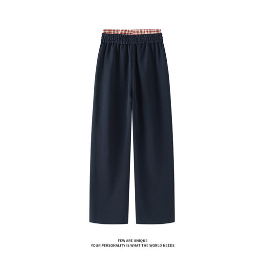 Herren weite Freizeithose aus atmungsaktivem Baumwollmix mit elastischem Bund und seitlichen Taschen EB