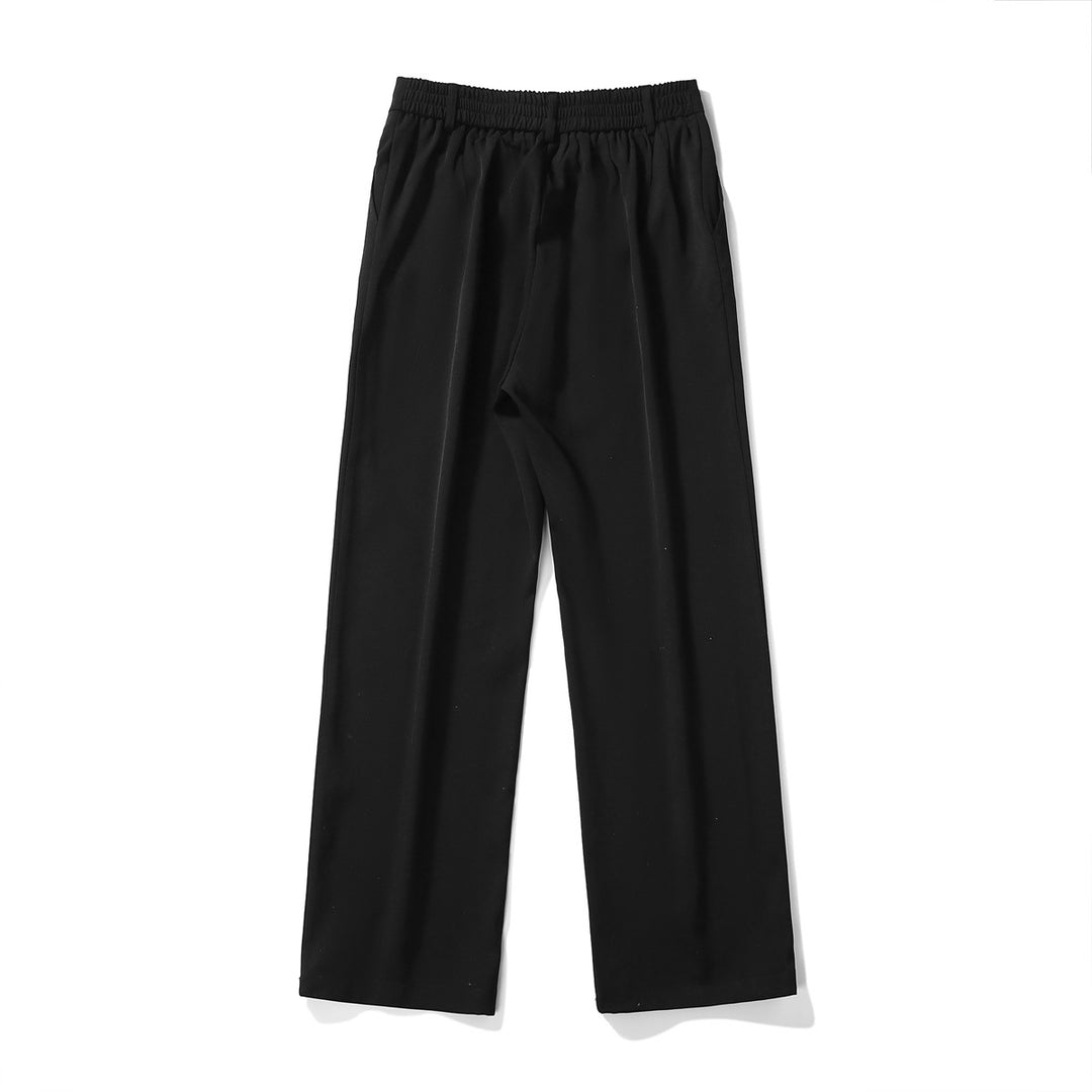 Herren Elegante weite Hose mit elastischem Bund und seitlichen Eingrifftaschen EB