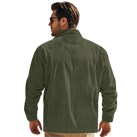 Herren Cordjacke mit praktischen Brusttaschen und strukturiertem Design EB
