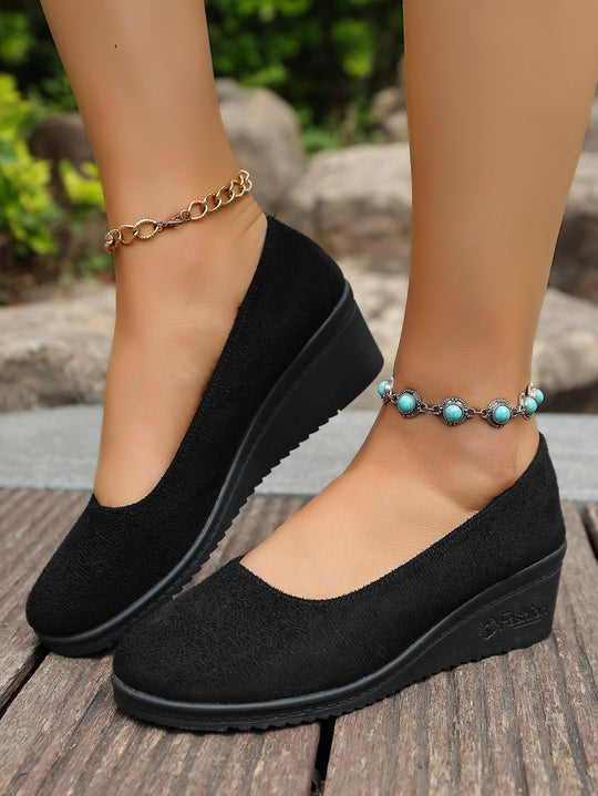 Damen Wedge-Ballerinas mit komfortabler Fußbettung und elegantem Design EB