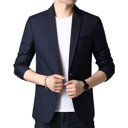 Herren Schlankes Business-Sakko mit minimalistischem Design und Stretch-Komfort EB