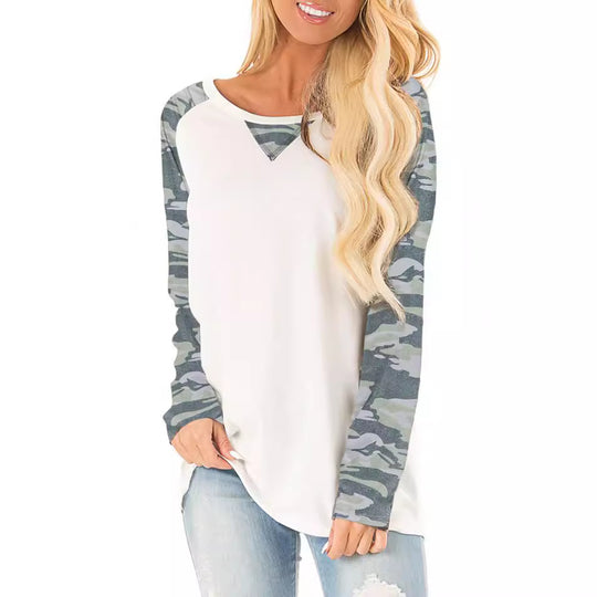 Damen lässiges T-Shirt mit animalischem Muster und modernem Schnitt EB
