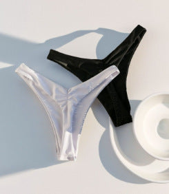 Damen Bikini-Hose mit hohem Beinausschnitt und elegantem Schnitt EB