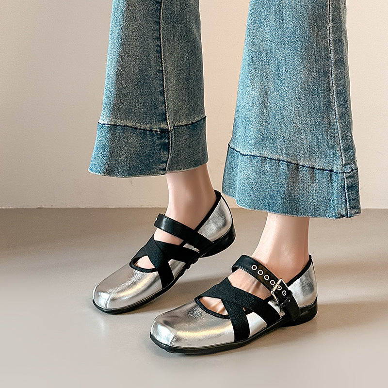 Damen Komfortable Mokassin-Ballerinas EB