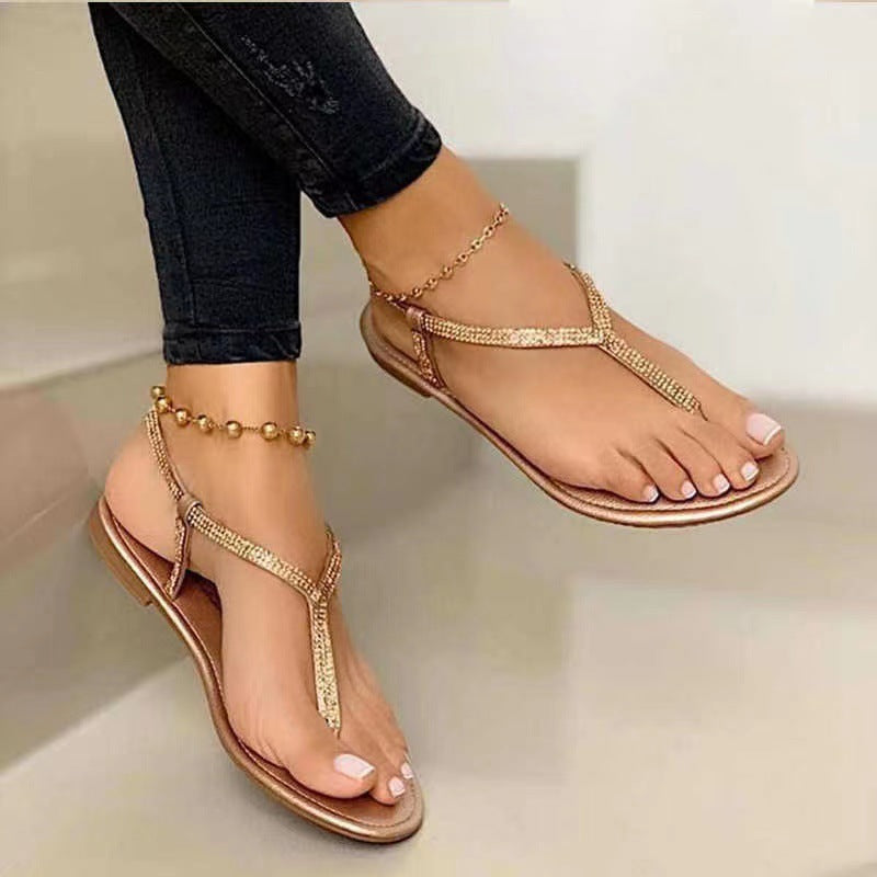 Damen glamouröse Flip-Flops EB