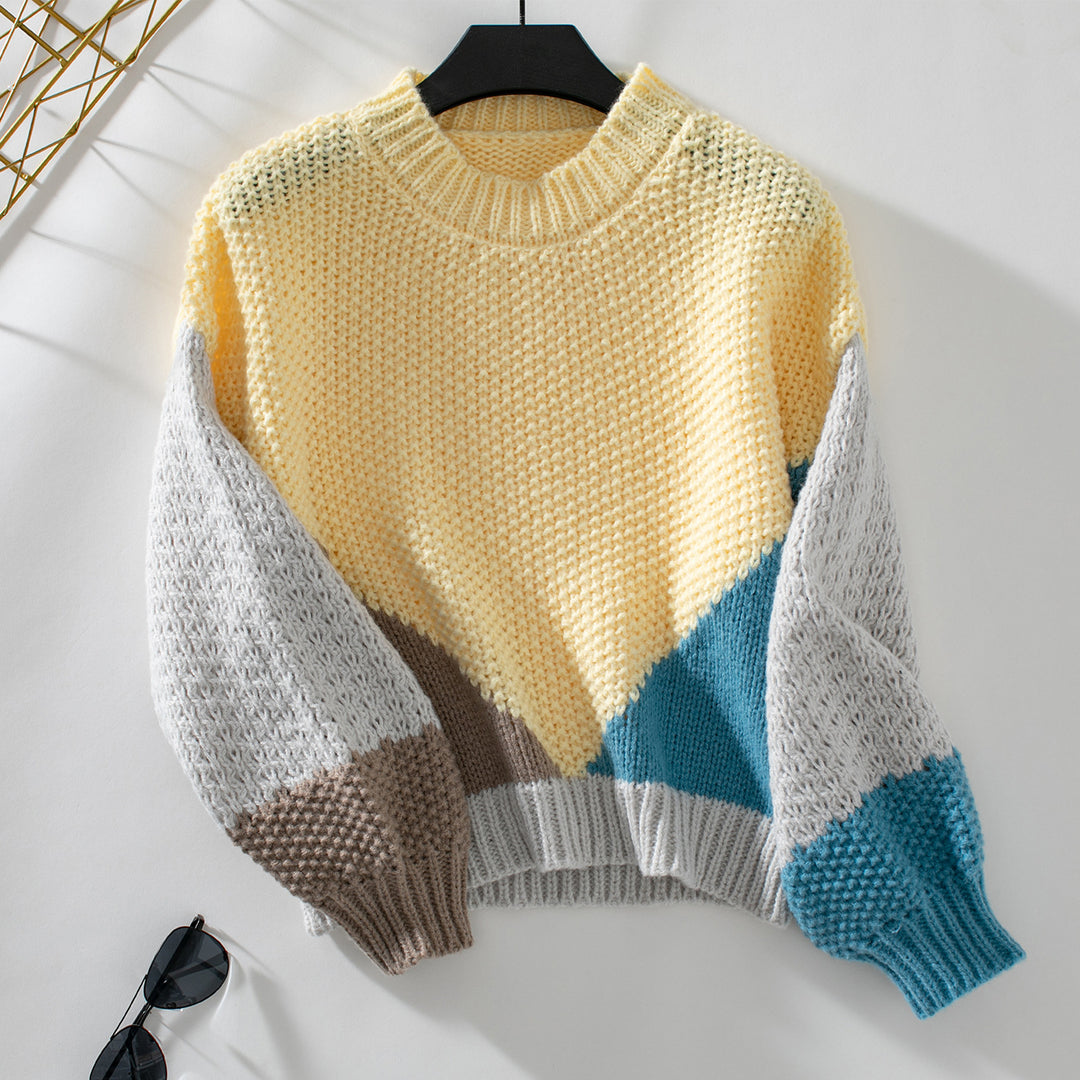 Damen gestrickter Pullover EB