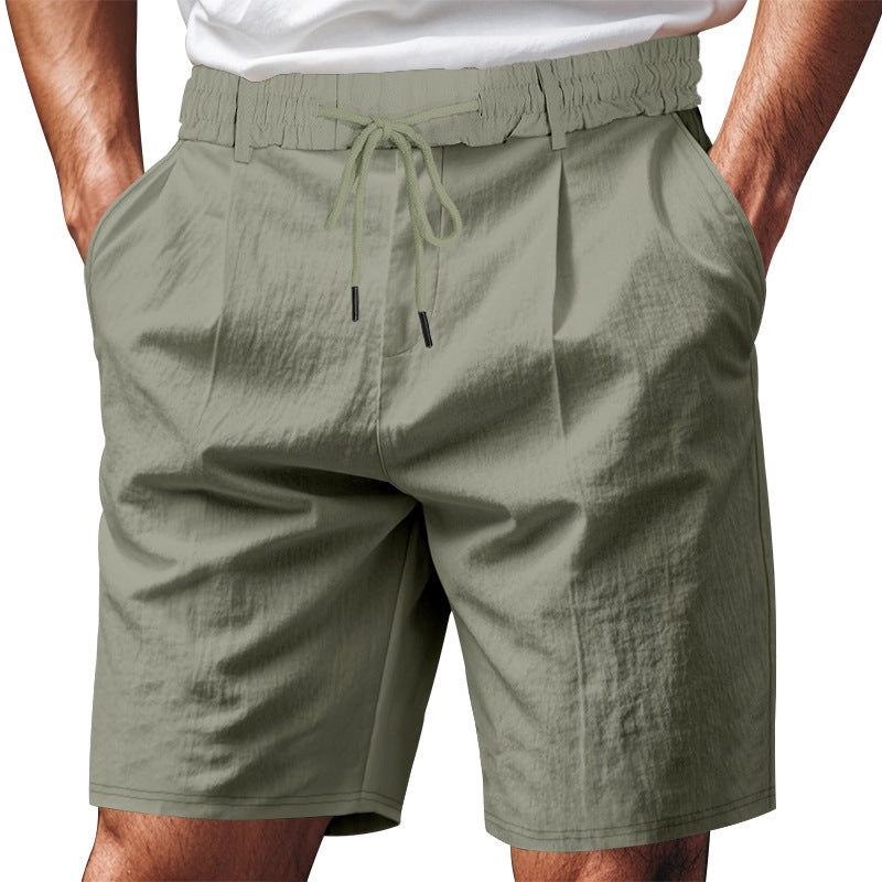 Damen bequeme Sweatshorts mit verstellbarem Bund und Seitentaschen EB
