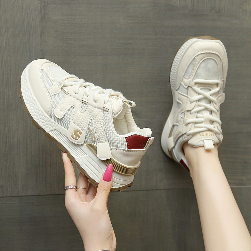 Damen Sportliche Sneakers mit atmungsaktivem Mesh-Obermaterial und komfortabler Dämpfung EB