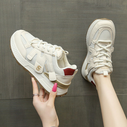 Damen Sportliche Sneakers mit atmungsaktivem Mesh-Obermaterial und komfortabler Dämpfung EB