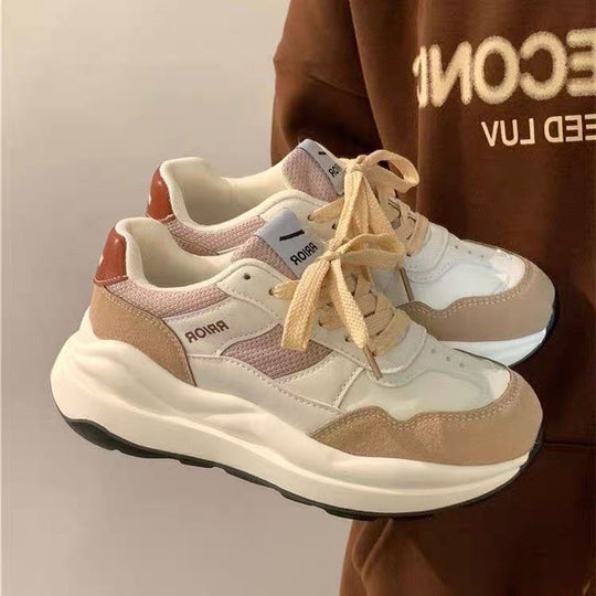 Damen Sportliche Chunky Sneakers mit gepolsterter Innensohle und atmungsaktivem Obermaterial EB