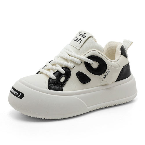 Damen modische Sneakers mit stylischem Farbkontrast und gepolsterter Laufsohle EB