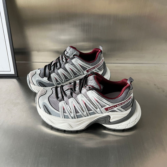 Damen Sportliche Lifestyle-Sneaker mit atmungsaktiven Mesh-Einsätzen und dämpfendem Fußbett EB