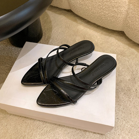 Damen elegante Plateau-Sandalen mit verstellbaren Riemchen EB