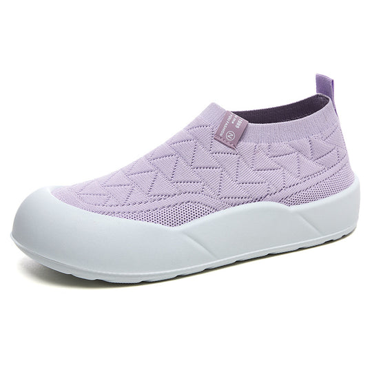 Damen Bequeme Slip-On Sportschuhe mit stoßdämpfendem Fußbett EB
