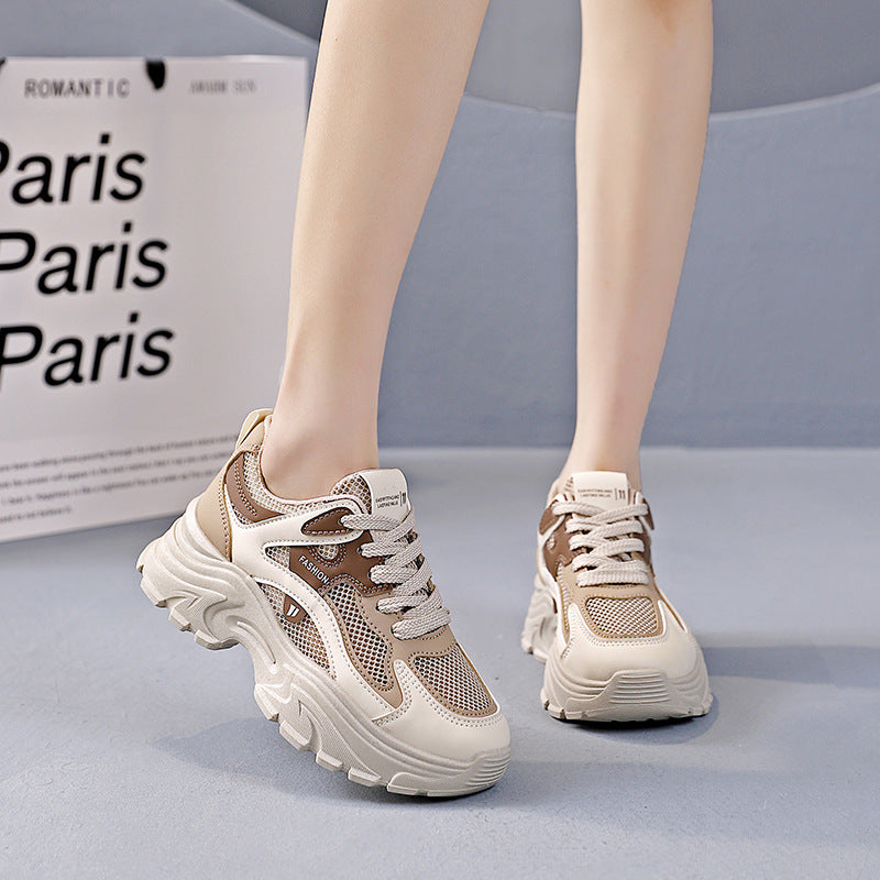 Damen Sportliche Sneakers mit atmungsaktivem Mesh-Obermaterial und stylishem Design EB