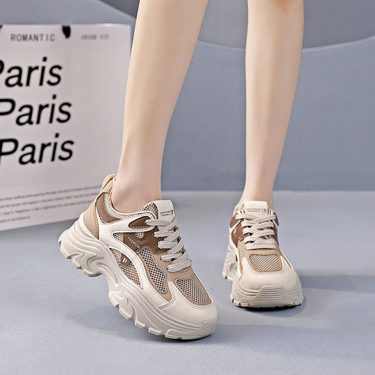Damen Sportliche Sneakers mit atmungsaktivem Mesh-Obermaterial und stylishem Design EB