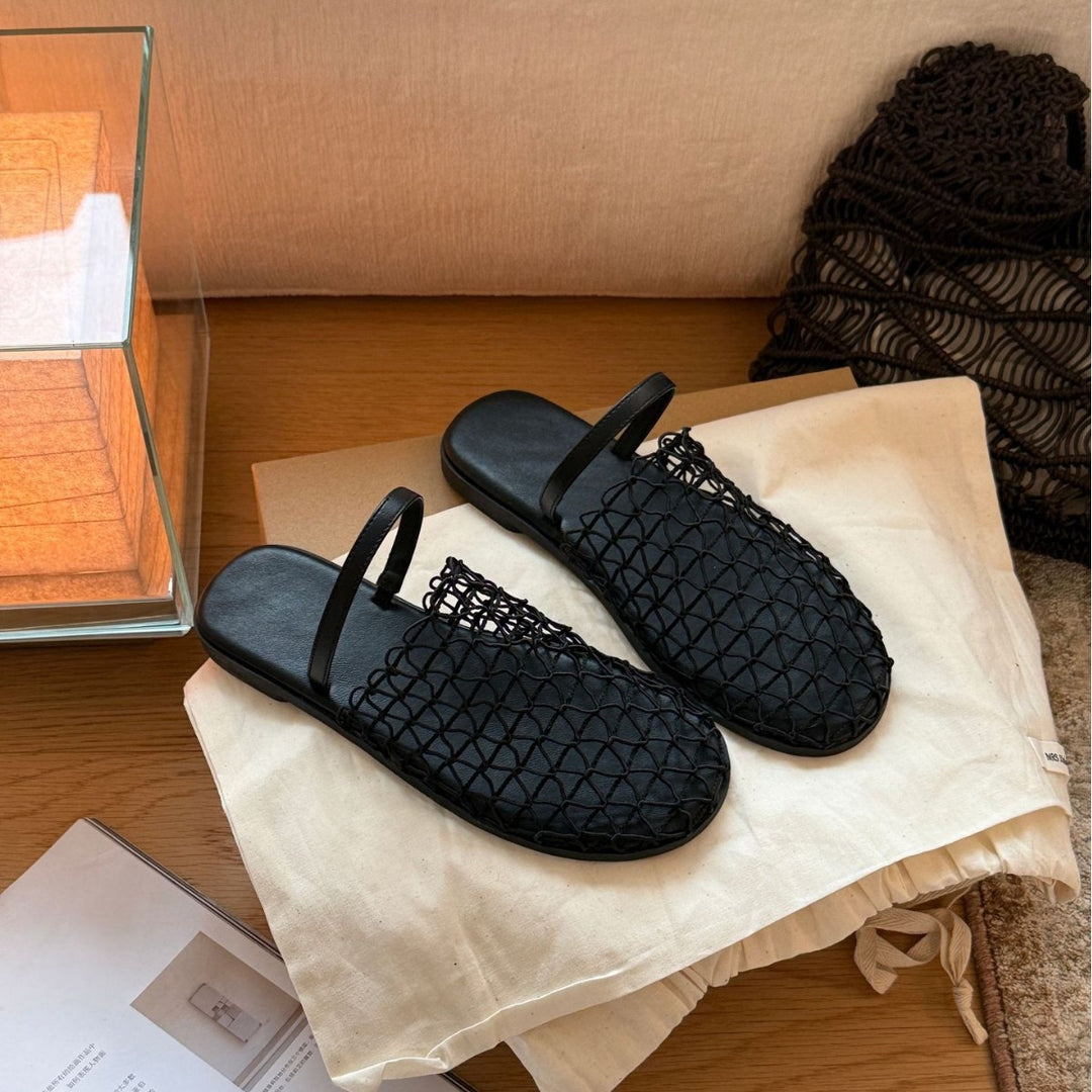 Damen Komfortable Clogs aus flexiblem Material mit modischem Netzdesign EB