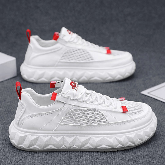 Damen Sportliche Sneakers mit atmungsaktiver Mesh-Oberfläche und dämpfender Sohle EB