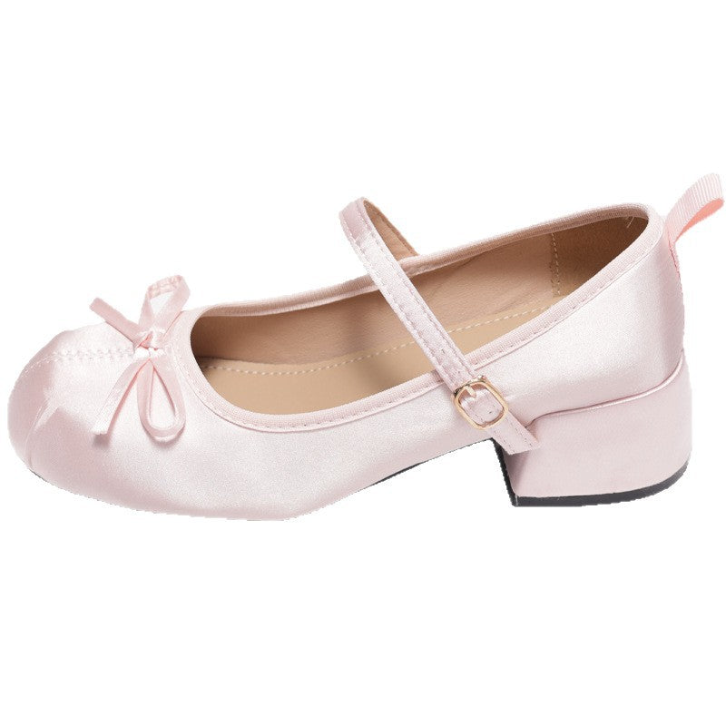 Damen Ballerinas mit elegantem Riemchen und zierlichem Schleifenakzent EB