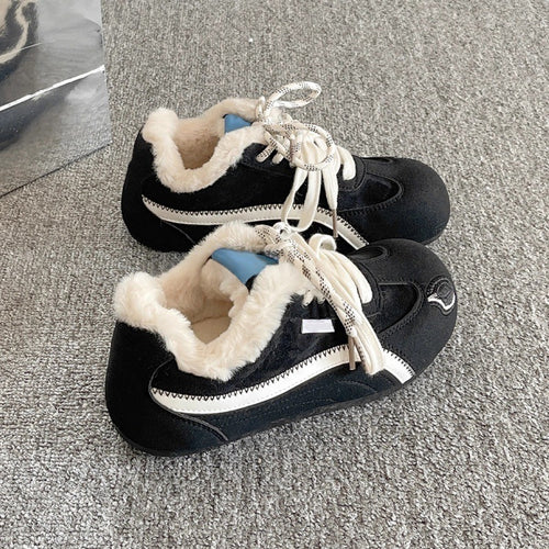 Damen bequeme Sneaker mit weichem Futter EB