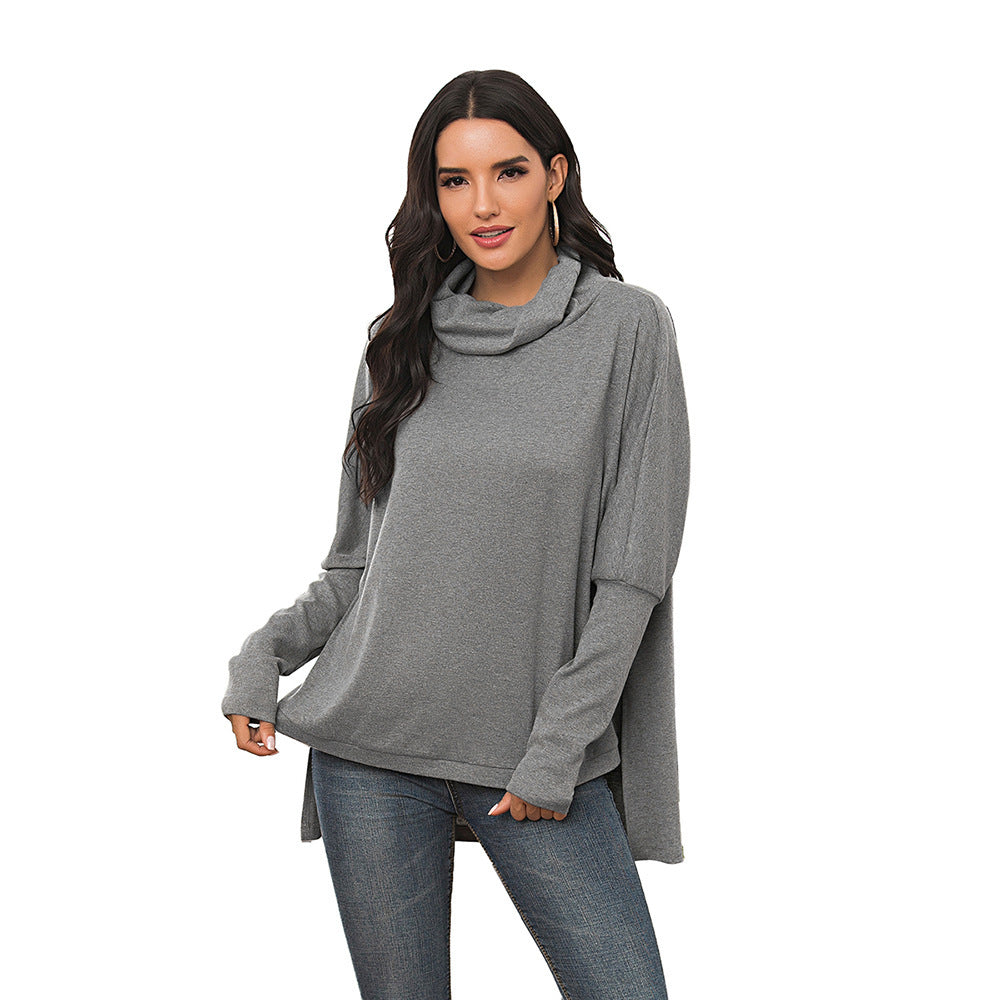 Damen lässiges Longsleeve mit Kapuze EB