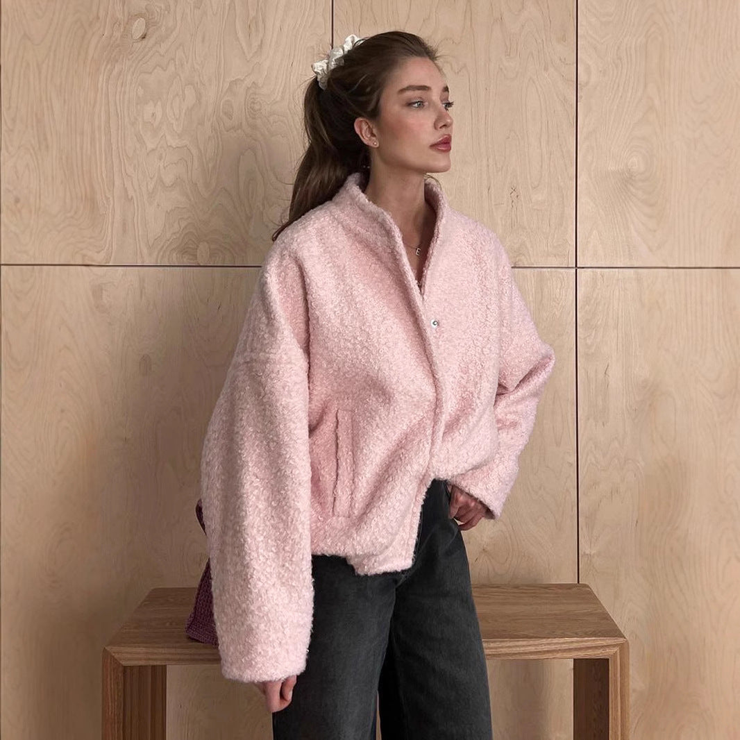 Damen Kuschelige Fleecejacke im modernen Design EB