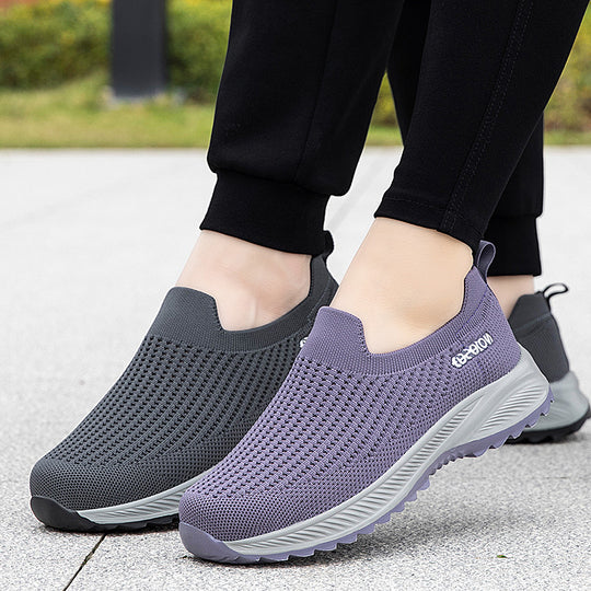 Damen Komfortable Slip-On Sneakers EB