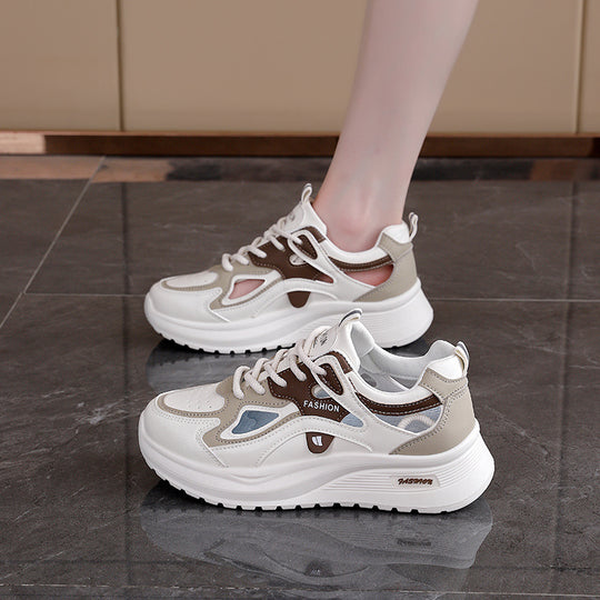 Damen Sportliche Sneakers mit atmungsaktiver Mesh-Oberfläche und modischem Design EB