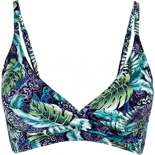 Damen Sportliches Bikini-Oberteil mit Wickel-Design EB