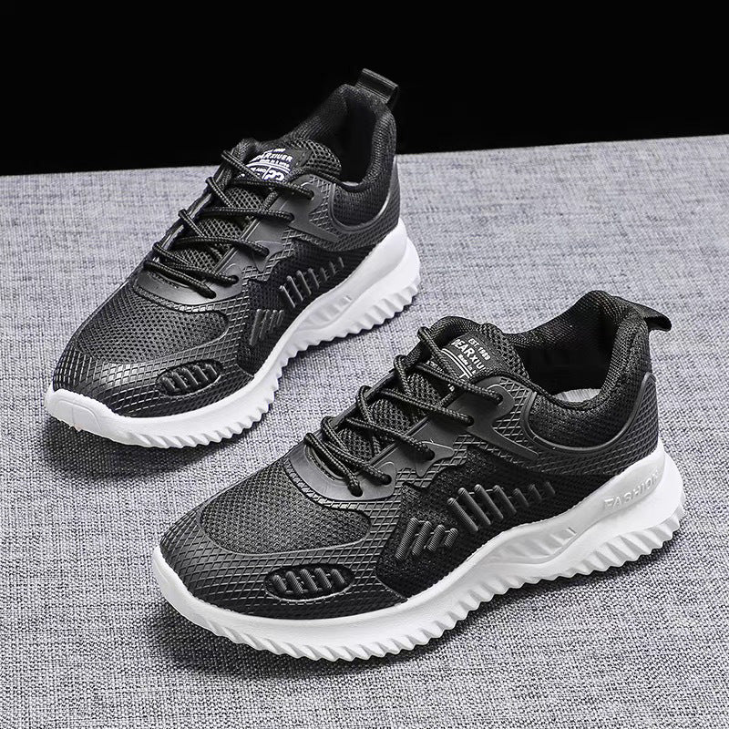 Damen atmungsaktive Sneakers mit flexiblem Obermaterial und dämpfender Sohle EB