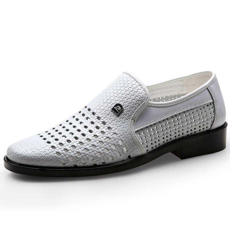Herren Atmungsaktive Handgewebte Slipper EB