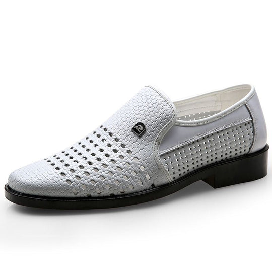 Herren Atmungsaktive Handgewebte Slipper EB