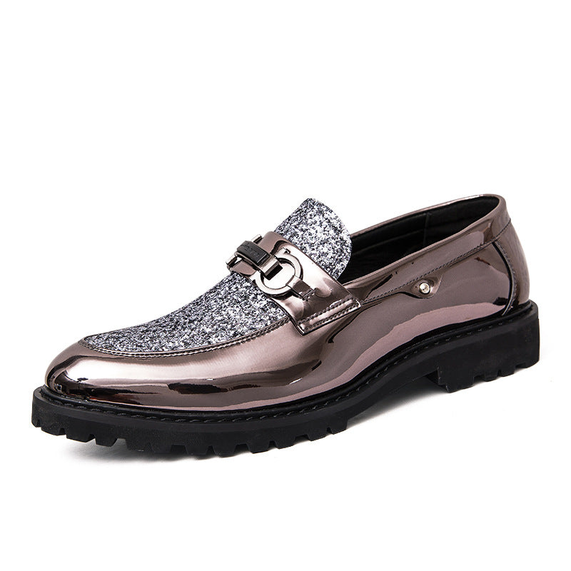 Damen Elegante Mokassins mit glitzerndem Obermaterial EB