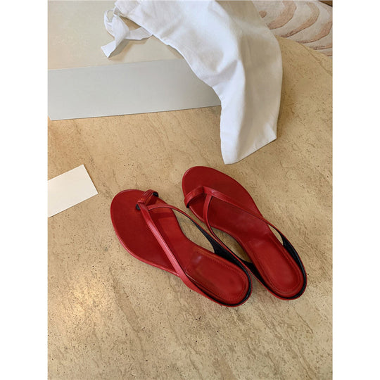 Damen Zehentrenner-Sandalen mit eleganten Riemen und komfortabler Sohle EB