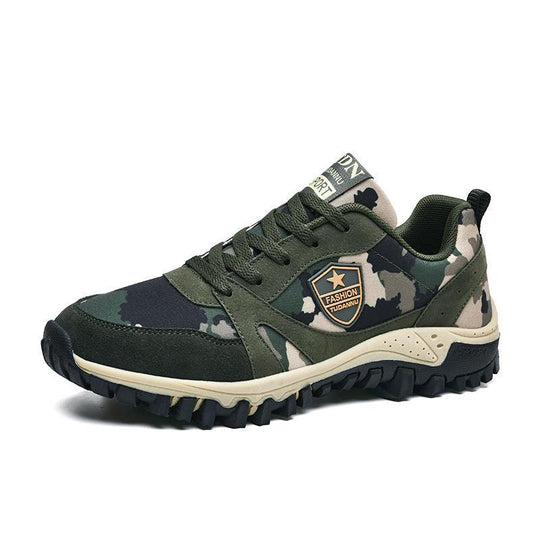 Damen Sportliche Camouflage Sneakers mit rutschfester Profilsohle EB