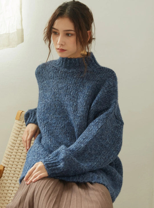 Damen Grobstrick Pullover EB