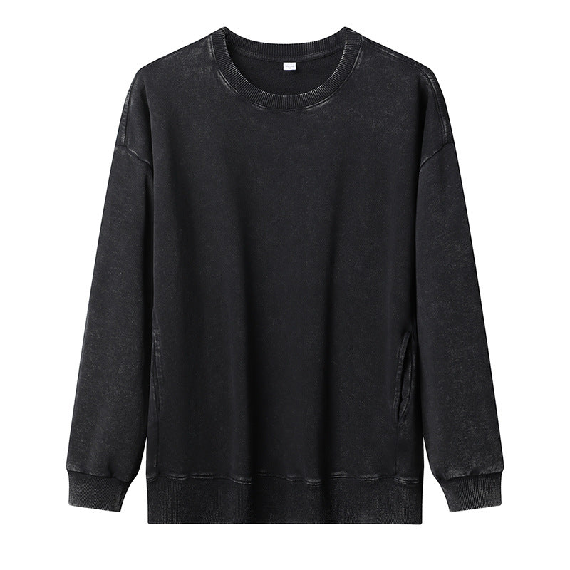 Damen lässiger Sweatshirt mit seitlichen Taschen EB