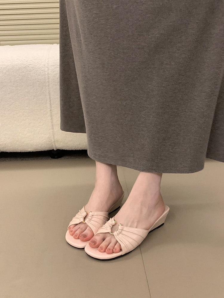 Damen Elegante Mules mit modischem Knoten-Design EB
