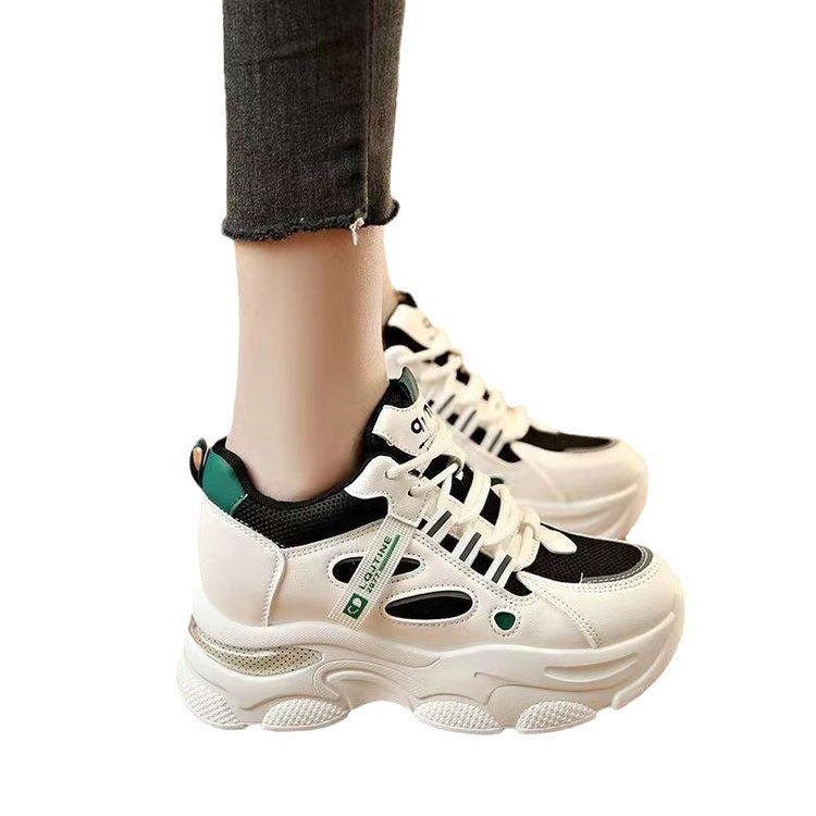 Damen Sportliche Chunky Sneakers mit atmungsaktiver Mesh-Oberfläche und dämpfender Sohle EB