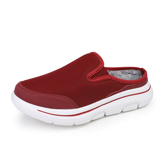 Damen Bequeme Slip-On Clogs mit kuscheligem Innenfutter EB