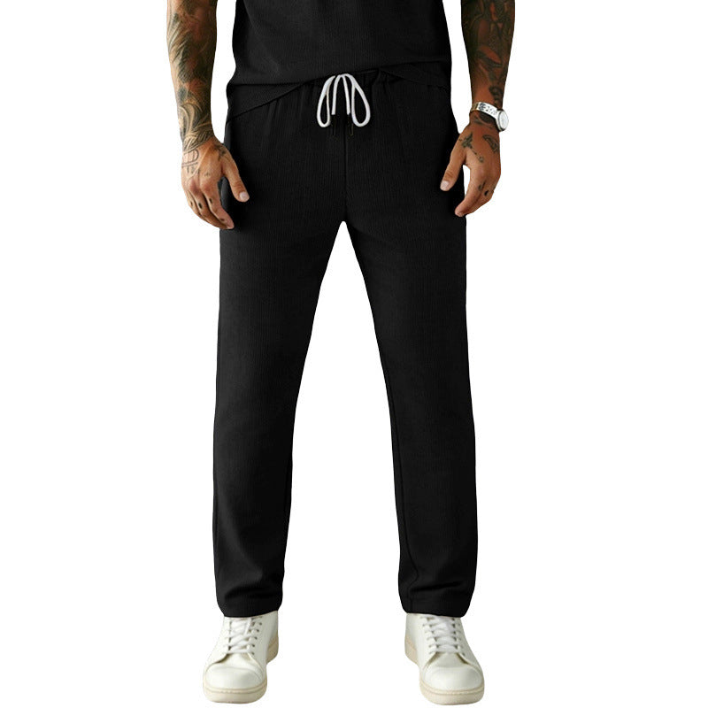 Herren Slim-Fit Jogginghose mit Kordelzug, elastischem Bund und seitlichen Eingrifftaschen EB