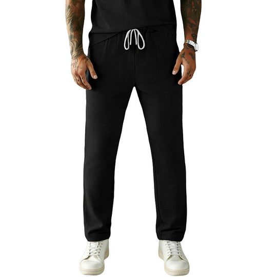 Herren Slim-Fit Jogginghose mit Kordelzug, elastischem Bund und seitlichen Eingrifftaschen EB