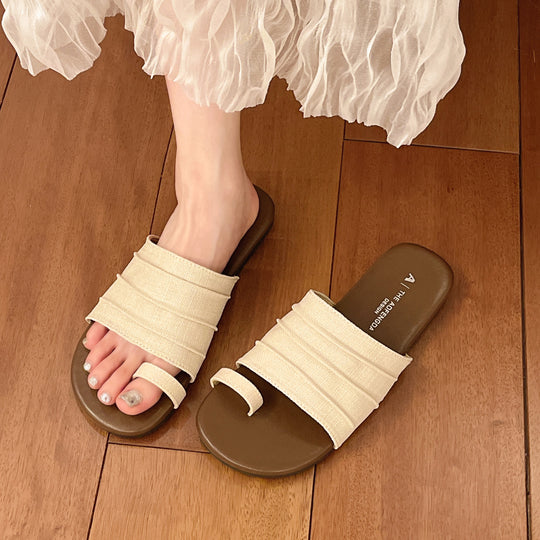 Damen gemütliche Riemen-Sandalen mit stabiler Sohle und elastischem Design EB