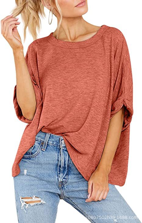Damen lässiges Oversized T-Shirt EB