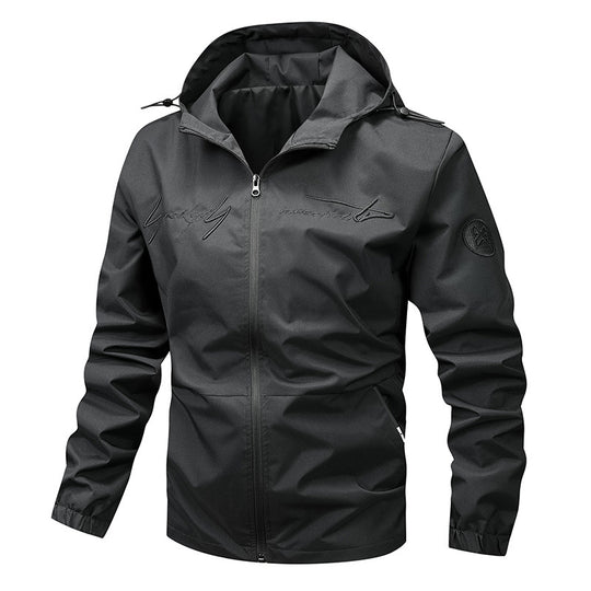 Herren wetterfeste Leichtjacke mit innovativem Kapuzensystem EB