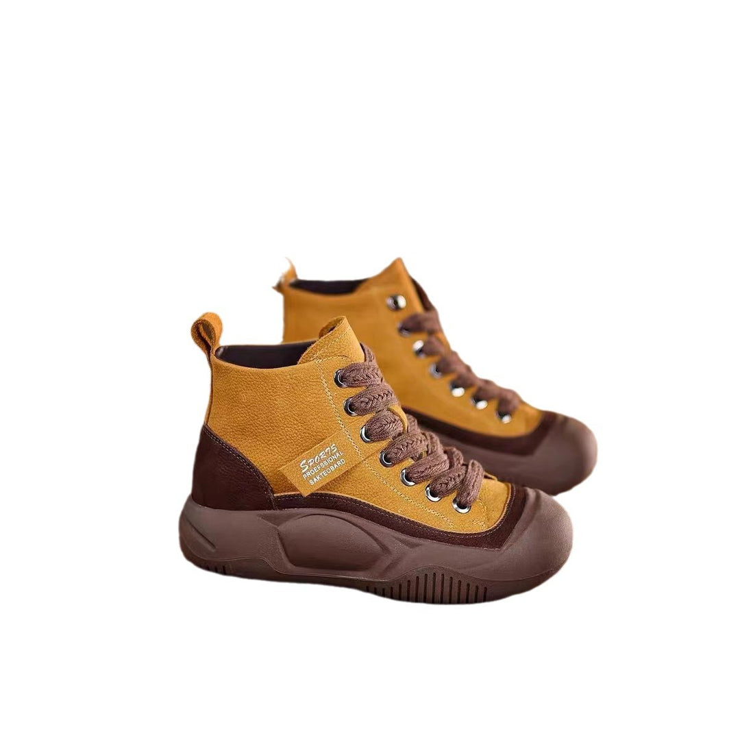 Damen Sportliche High-Top Sneakers mit rutschfester Sohle und atmungsaktivem Obermaterial EB