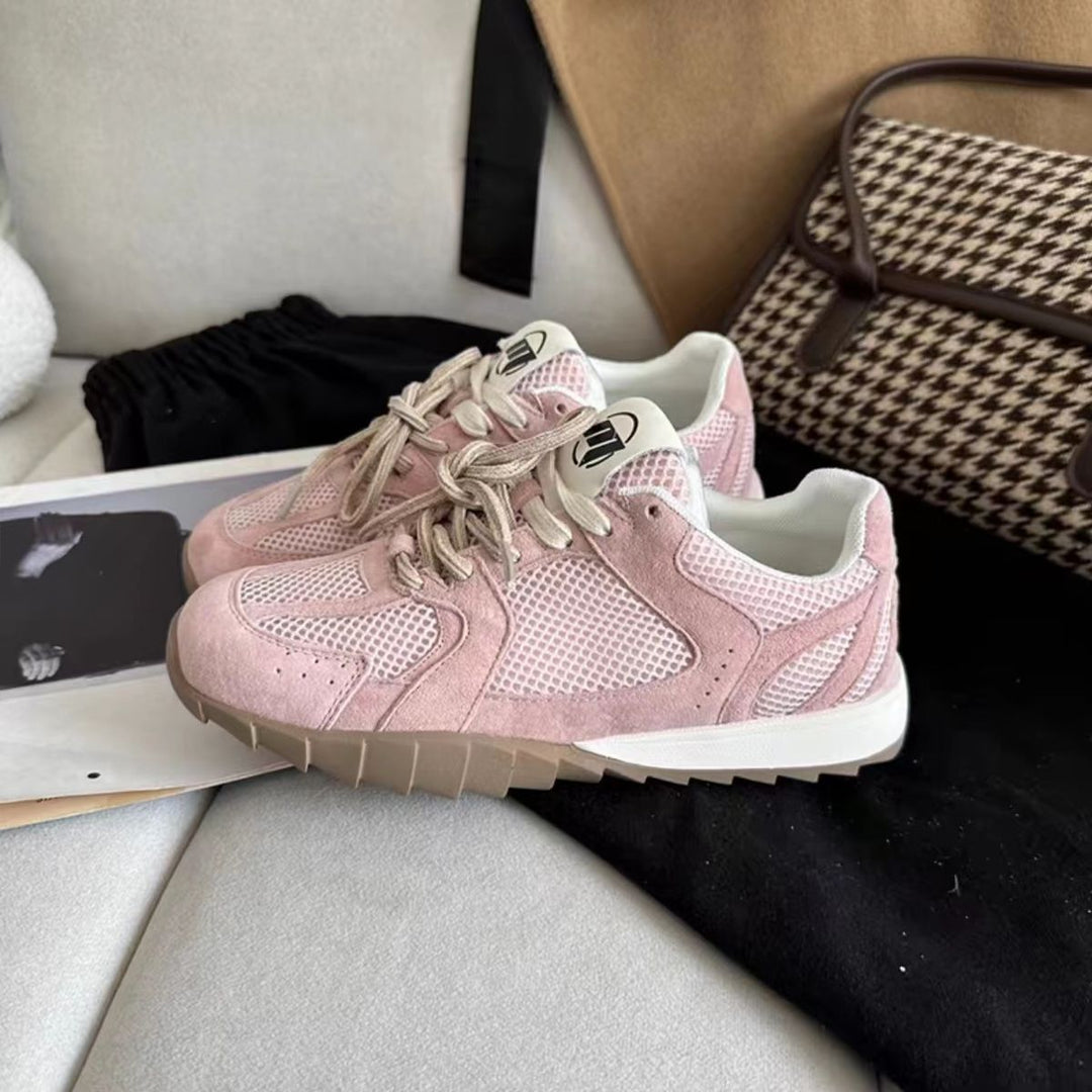 Damen Sportliche Sneakers mit atmungsaktiver Mesh-Oberfläche und rutschfester Laufsohle EB